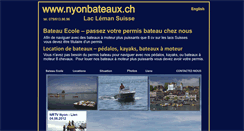 Desktop Screenshot of nyonbateaux.ch