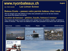 Tablet Screenshot of nyonbateaux.ch